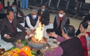 Havan organized on the occasion of New Year 2022v