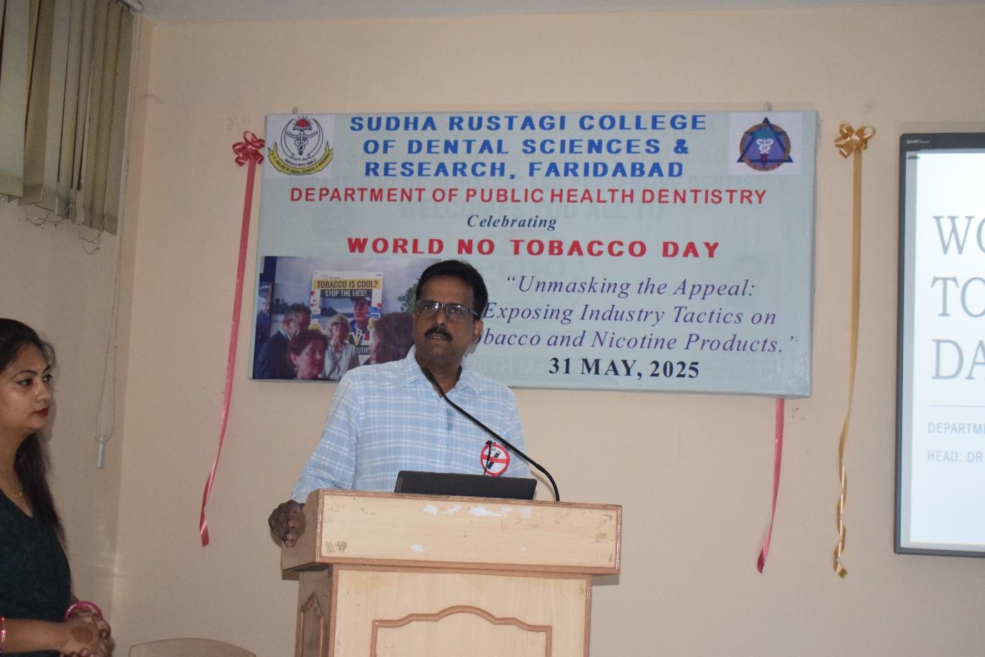 World No Tobacco Day” celebrated by Department of Public Health Dentistry on 30th May 2025
