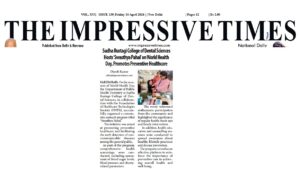 Sudha Rustagi College of Dental Sciences Hosts ‘Swasthya Pahal’ on World Health Day, Promotes Preventive Healthcare